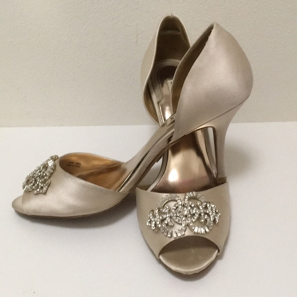 Badgley Mischka embellished evening heels